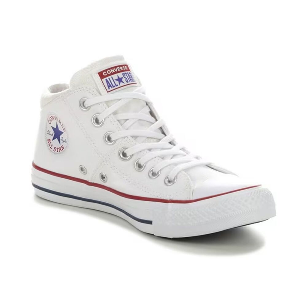 Converse Chuck Taylor Madison Mid Top Sneakers 10 White Basic Everyday Capsule
